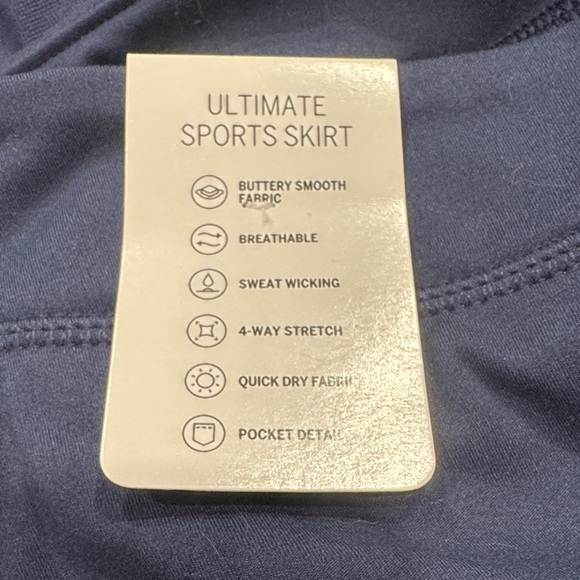 PINK Victoria's Secret Dark Blue Skater Skirt/Skort (A1-5) - Picture 6 of 7